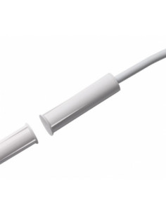 Contacto magnético de plástico ABS para montaje empotrado en puertas no metálicas, Se suministra con 2 m de cable de 4 hilos, C