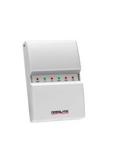 Interfaz VÍA RADIO BIDIRECCIONAL a situar próximo a la central de control ROSSLARE, de la que se alimenta. Tamper doble.