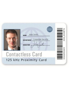 Tarjeta de proximidad de sólo lectura. Tipo ISO (tipo Visa). 125KHz, EM, Link ID