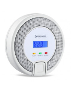 Detector CO03D con 3 pilas (incluidas) alcalinas de 1,5Vcc AA para Monóxido de carbono, de superficie. CERTIFICADO EN50291-1:20