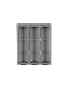 CAJA SUPERFICIE CON VISERA PARA 3+3+3 MODULOS. 375 x 316 mm