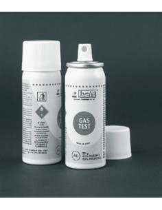 Bote de pruebas para detectores de gases combustibles. Con gas incoloro, inodoro y no tóxico. 60% propano y 40% butano. Con vál
