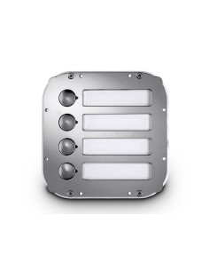 MATRIX STYLE: MODULO 4 PULSADORES ACERO INOX. ANTIVAND.