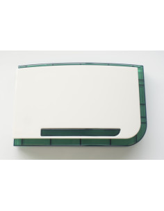 SIRENA GRADO 3 CON LEDS 12VCC.  BLANCA FOCO VERDE