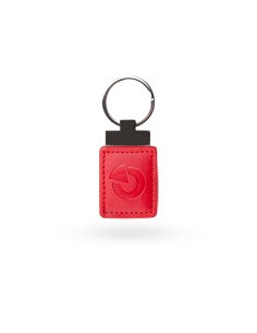 TAG-LLAVERO RFID EN CUERO COLOR ROJO