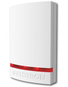 FRONTAL BLANCO PARA SIRENAS EXTERIOR JABLOTRON. FOCO ROJO