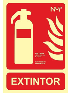 CARTEL EXTINTOR PVC 1mm...