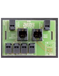 Distrib. telef. PTR por desplazamiento aislante. 6 SALIDAS