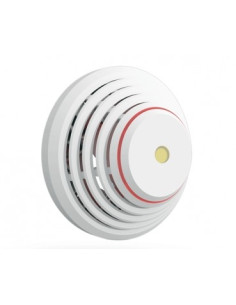 DETECTOR ÓPTICO Y TÉRMICO. 12VCC Y PILAS BACKUP. CON SIRENA