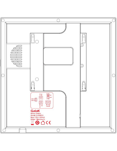 GALAK "TACTIL2": MONITOR WIFI 2 hilos...
