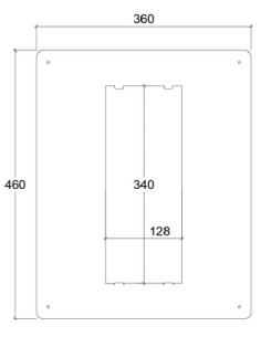 Marco de reposición **ANCHO...