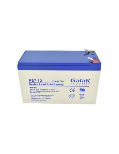 BATERIA 12V 7Ah RECARGABLE, tipo AGM....